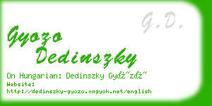 gyozo dedinszky business card